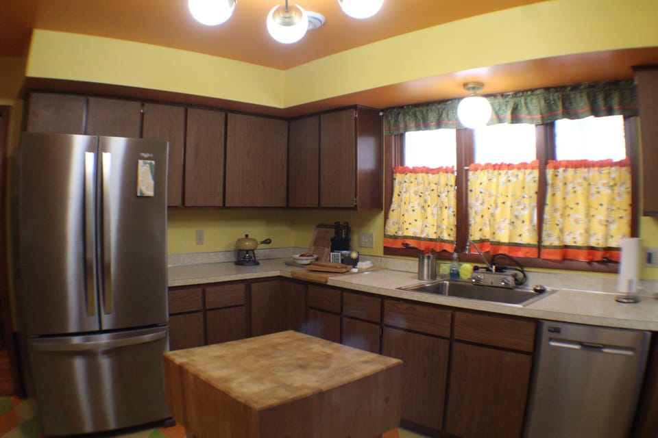 Upstairs Kitchen yes upstairs...you will see it is fun