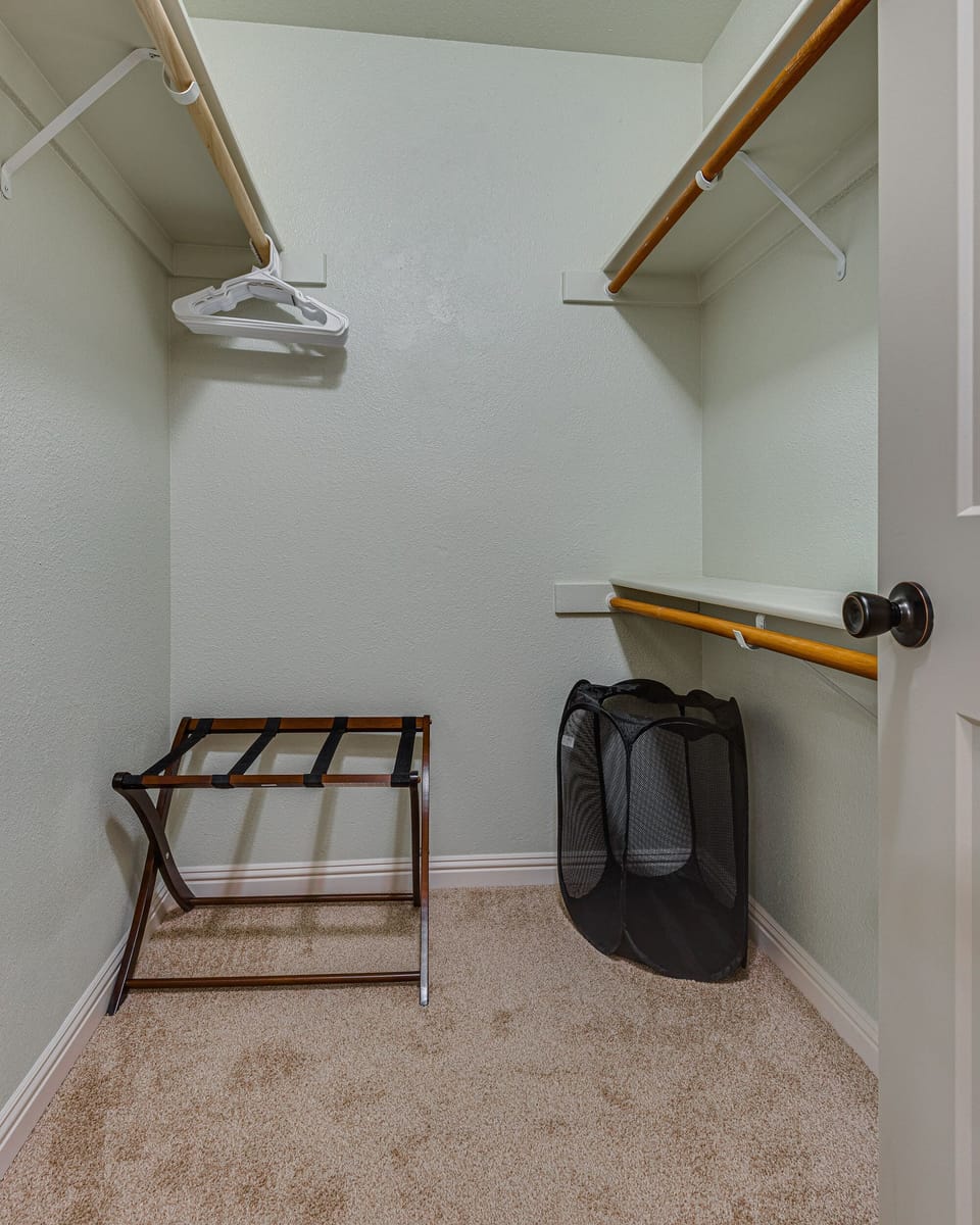 Master walk in closet.