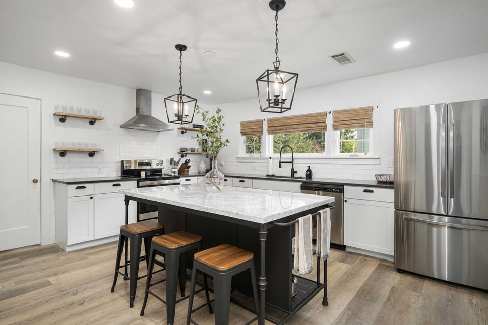 Utensils, serving trays, small appliances, spices and complementary Keurig pods