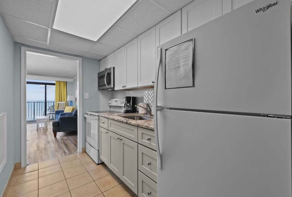 Well equipped kitchen for meal preparation