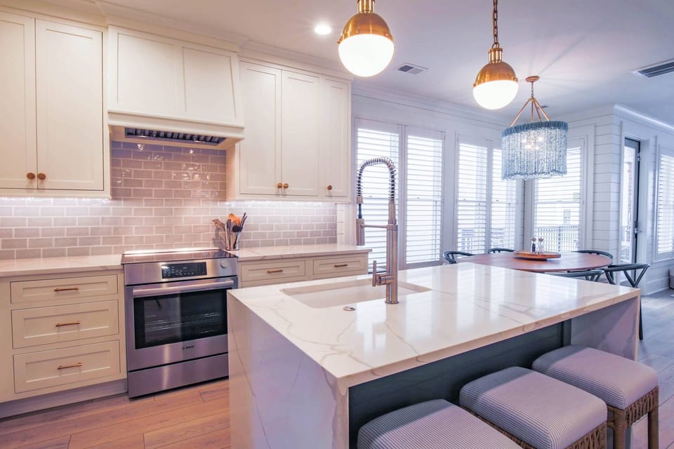 Captain's Quarters has undergone a complete, top to bottom renovation and features high end furnishings & decor.