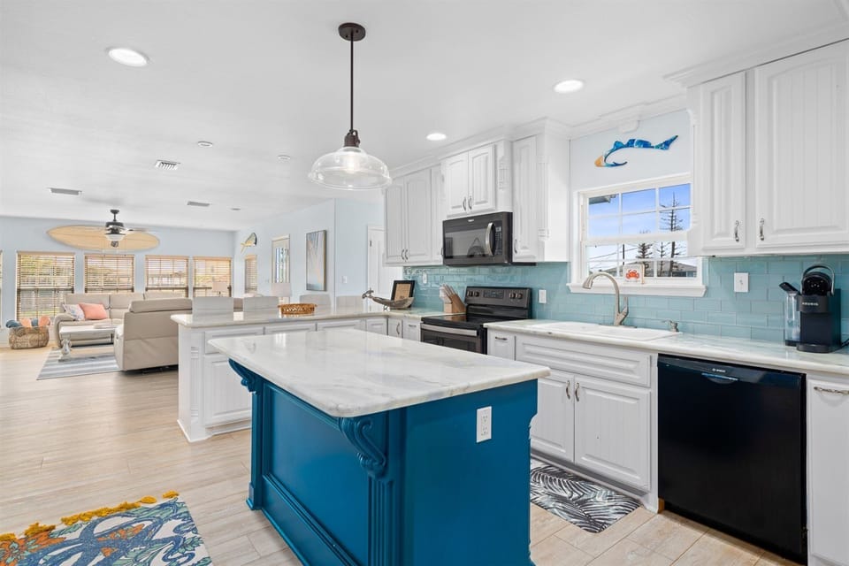 Open Concept Living Room, Kitchen, & Dining Area - Second Floor
