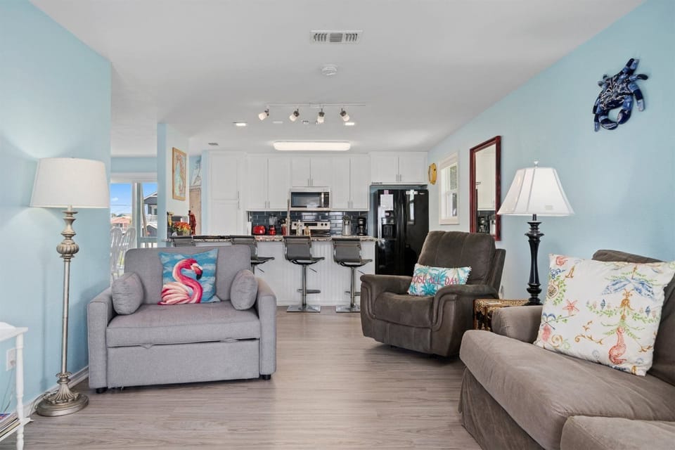 Open Concept Living Room, Kitchen, & Dining Area
