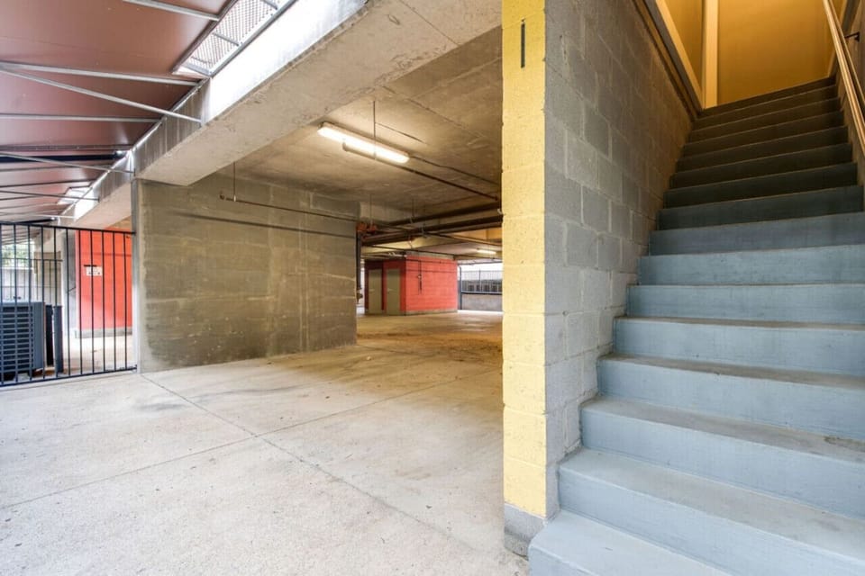Private entrance to condo from parking garage.