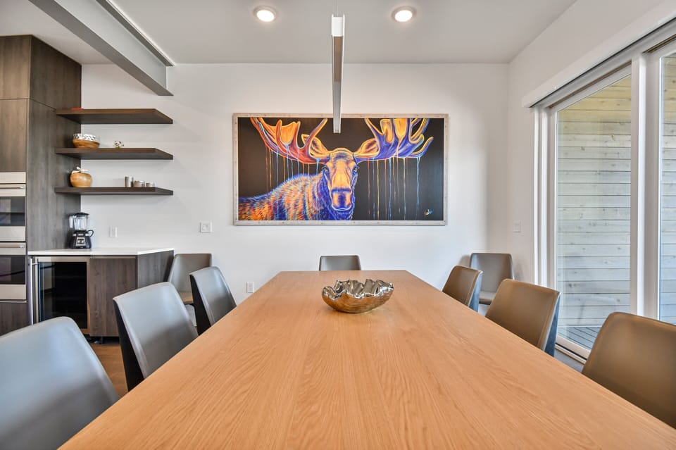 Large dining table