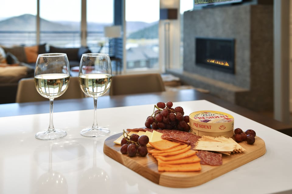 Relax by the fireplace