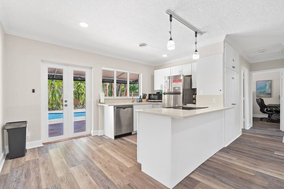 Warm and inviting, this kitchen is the heart of the home.