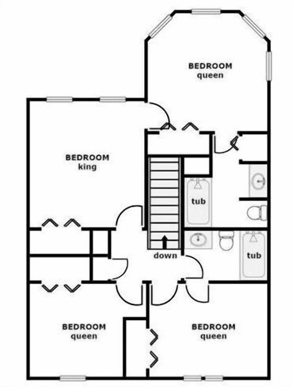 204 S Shore - Top Floor Plan