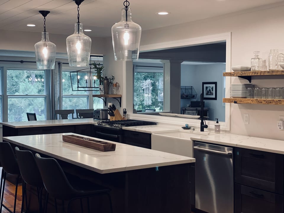 Newly remodeled kitchen
