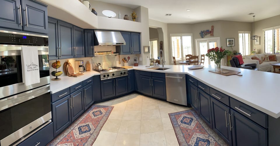 Beautiful updated gourmet kitchen.
