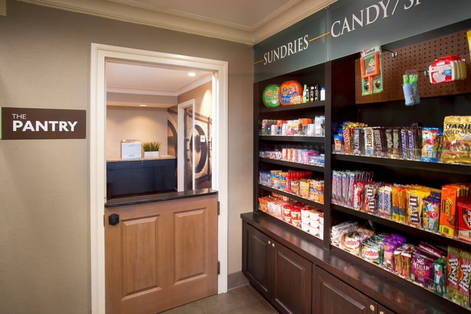 Purchase a snack at the pantry on-site.