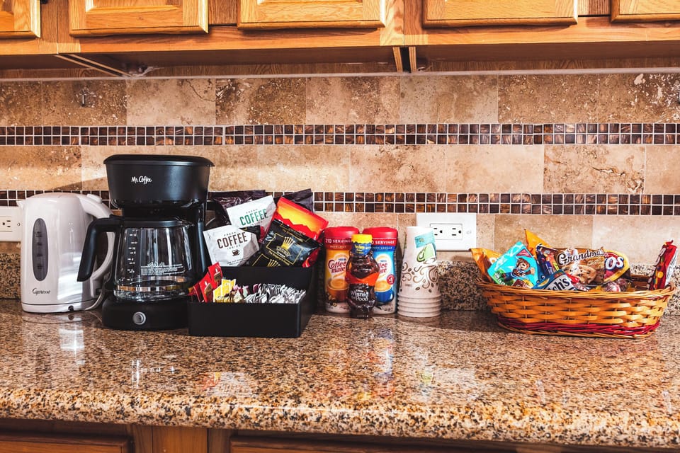 Complimentary snacks and coffee for everyone to enjoy.