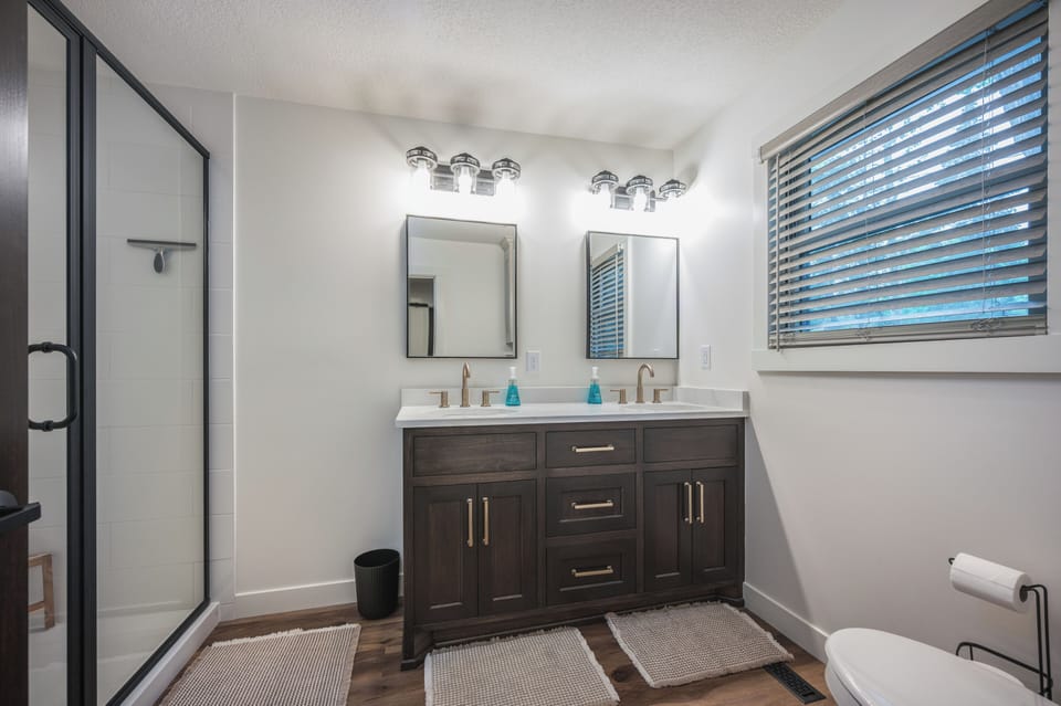 renovated first level full bathroom -only shower