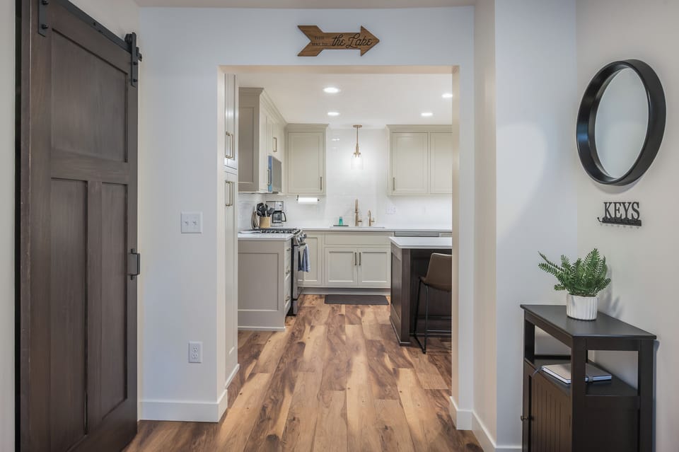 front entry looking into kitchen