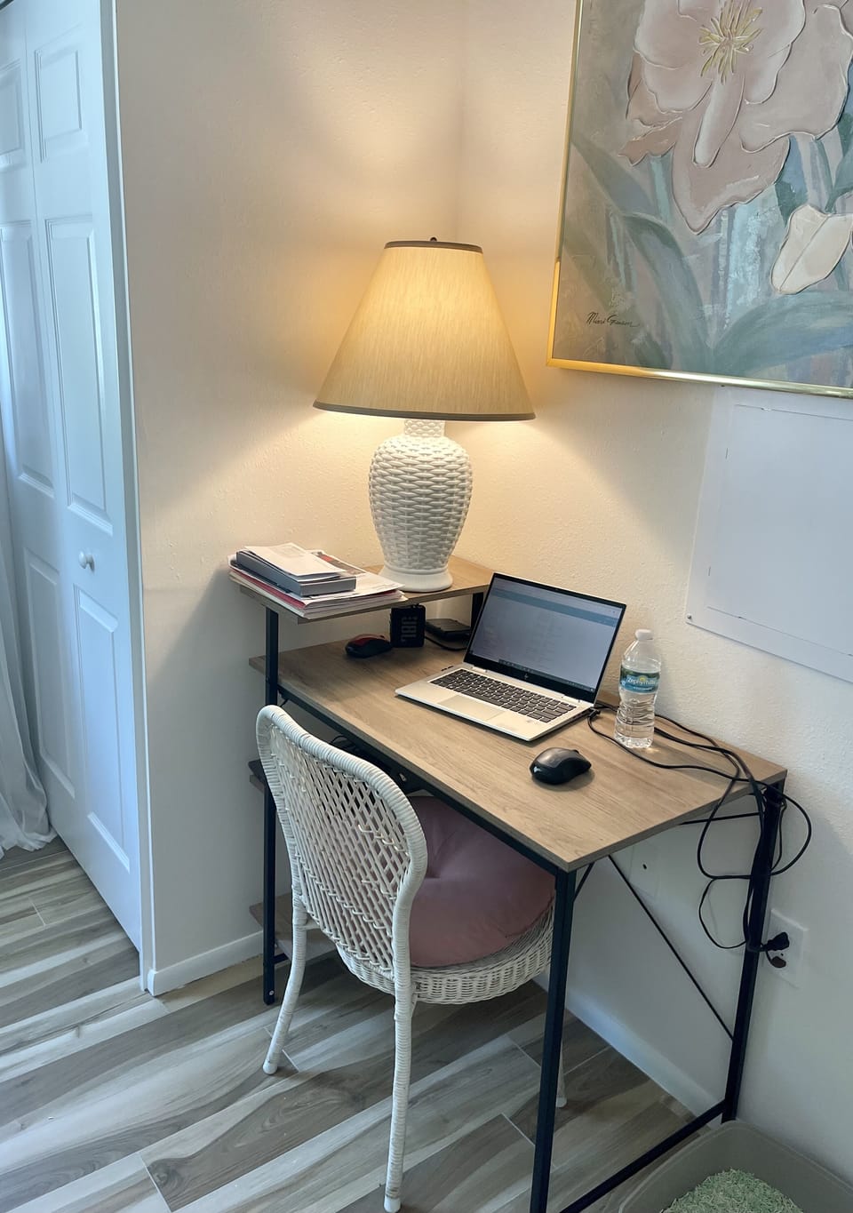 Work desk in second bedroom
