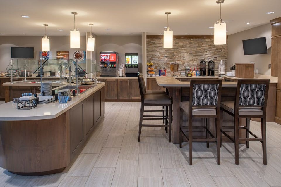Savor a delicious breakfast spread in a warm, inviting atmosphere.