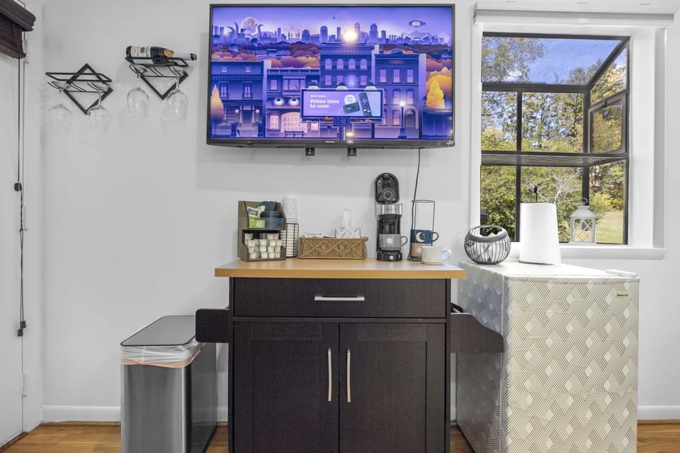 Stocked coffee bar