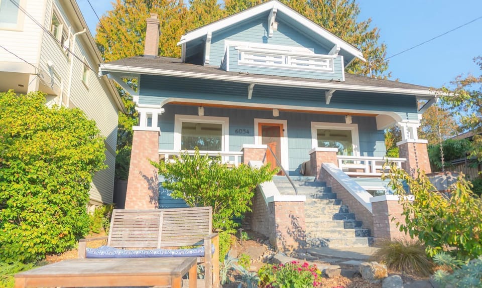 Charming exterior front entrance view.