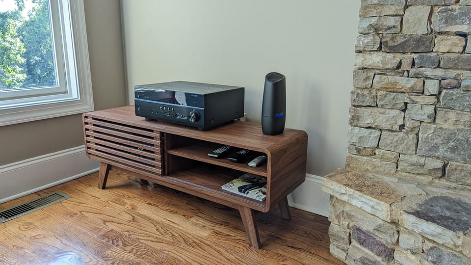 Entire house is wired with built-in speakers.