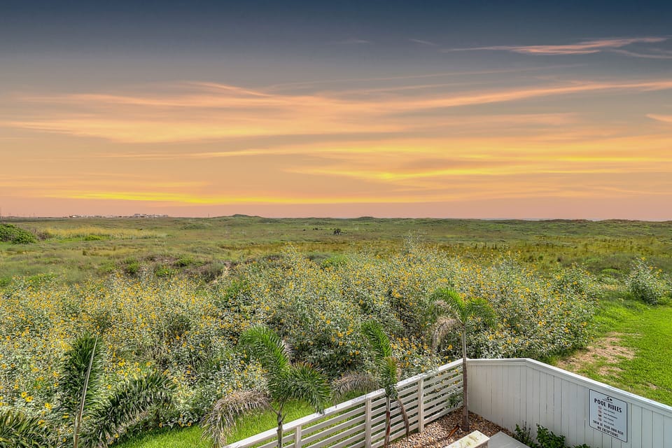 Private Balcony Views at Sunset