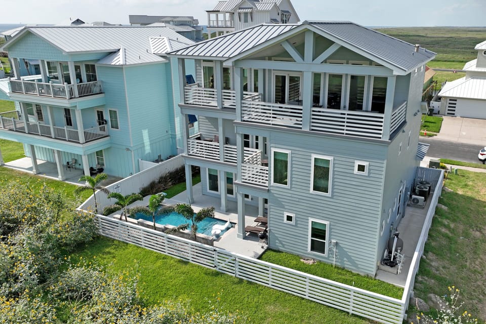 Back Exterior of Home with Private Pool