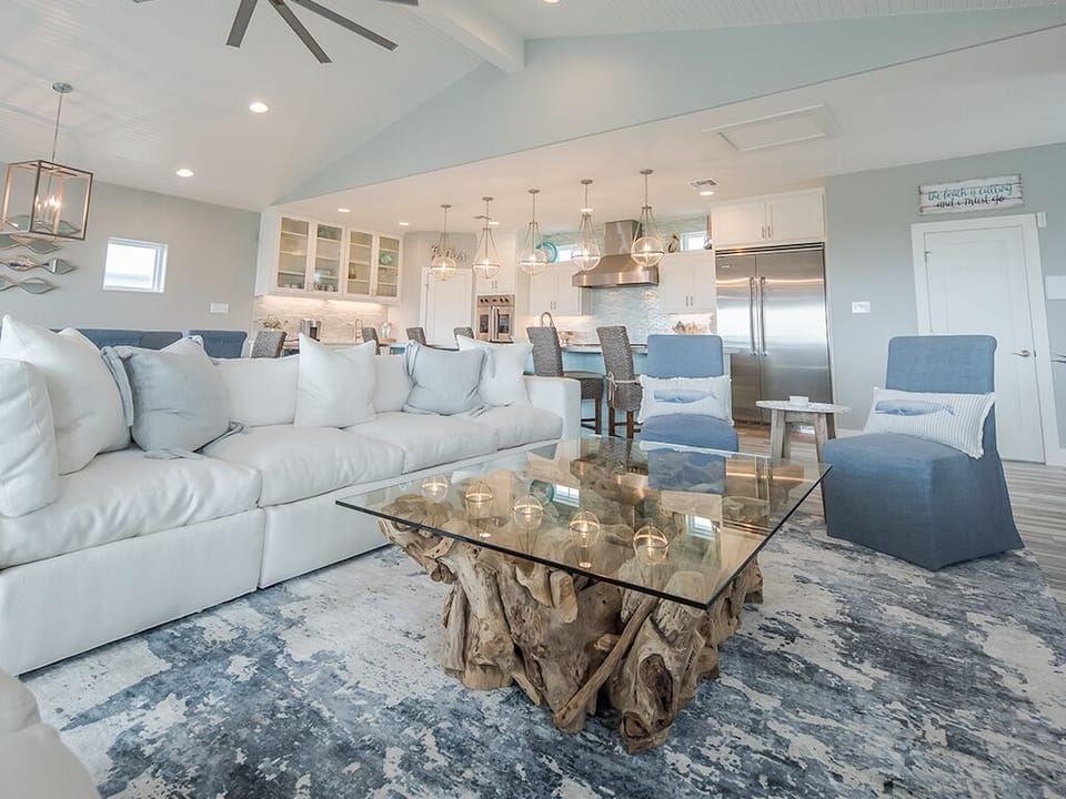 Open Concept Living Room, Kitchen, & Dining Area - Third Floor