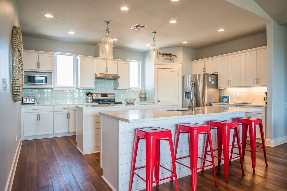 Our gourmet kitchen will make you a fan of eating in