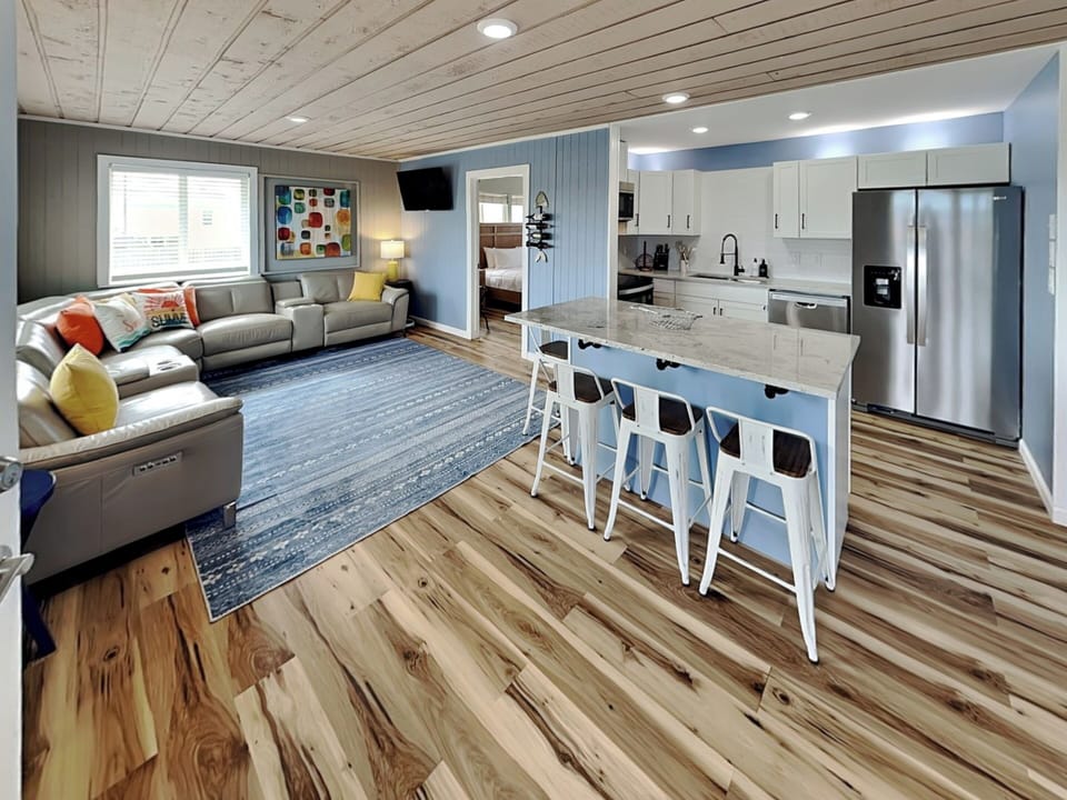 Open Concept Living Room, Kitchen, & Dining Area - Second Floor
