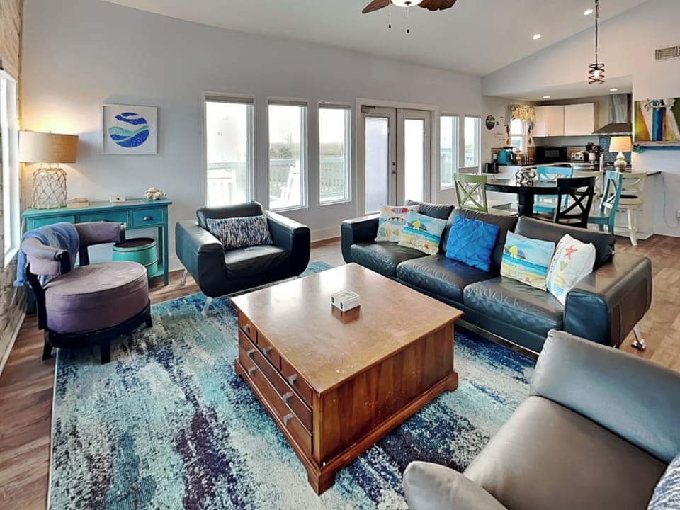Living Room - Deck Access, Open Layout - Second Floor