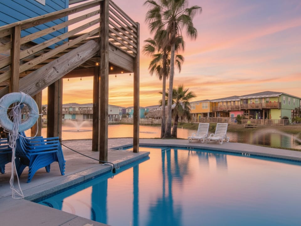 Private Pool Overlooking Water