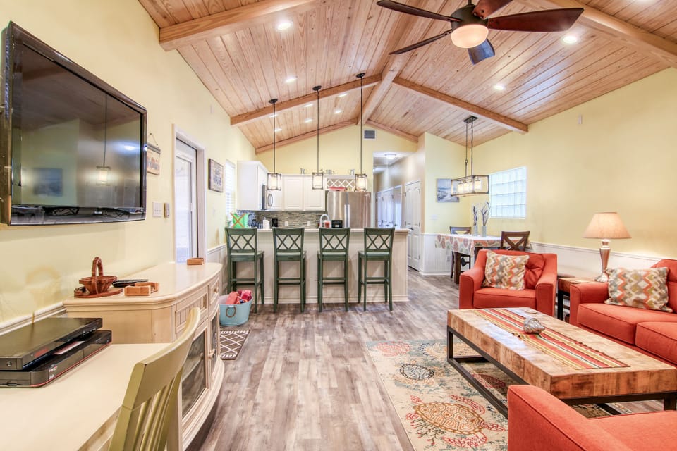 With the open floor plan, everyone is included.