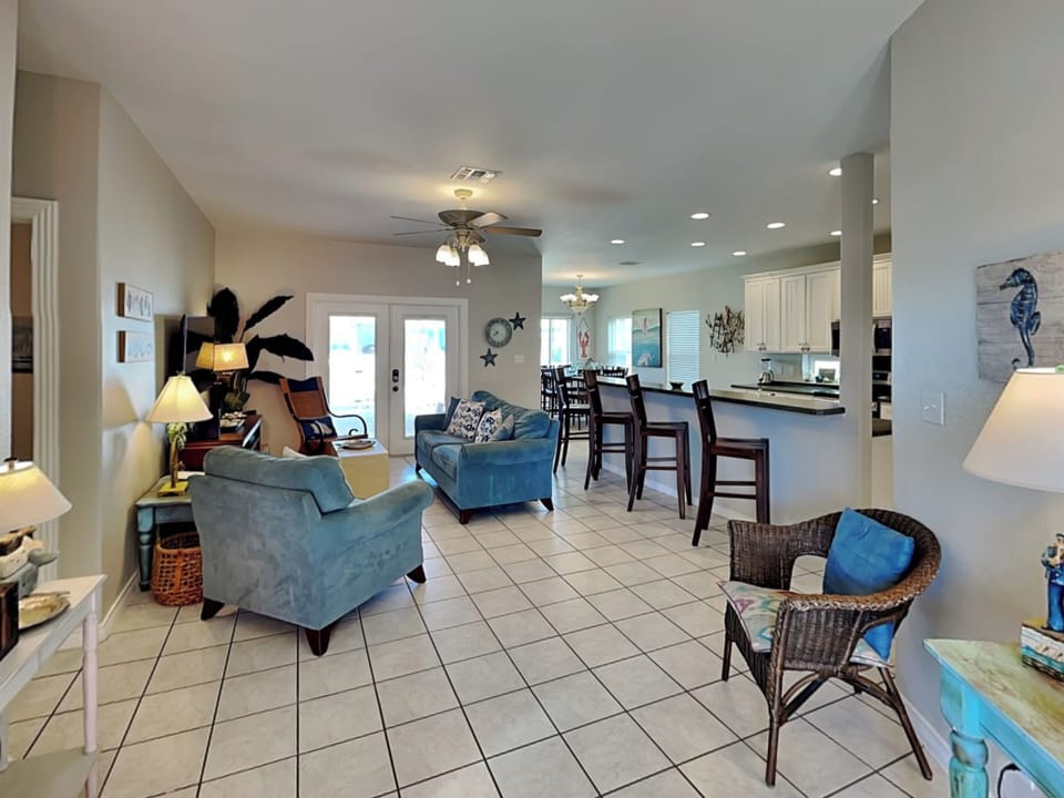 Open Layout - Living, Dining, & Kitchen - First Floor