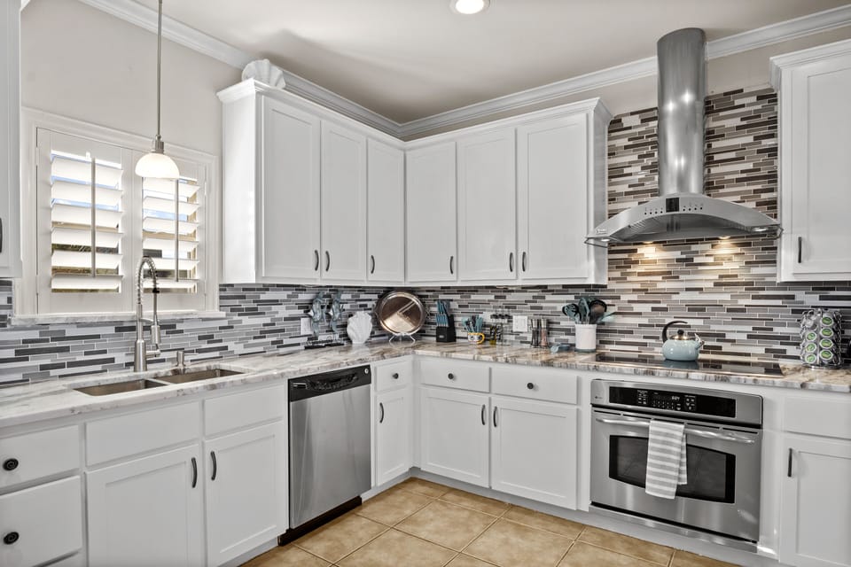 Our gourmet kitchen will make you a fan of eating in