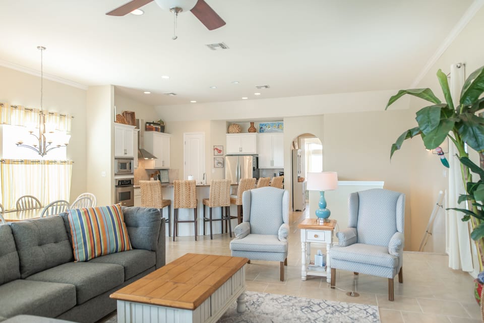 Open Concept Living Room, Kitchen, & Dining Area - Second Floor