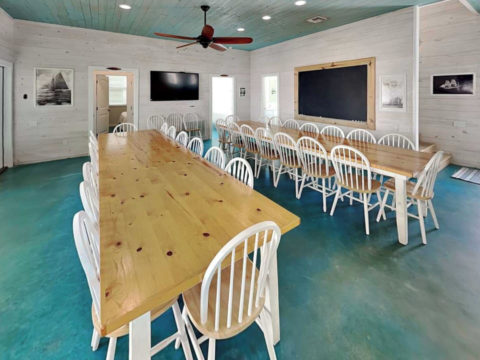 Dining Area - Seating for 33 + TV - First Floor
