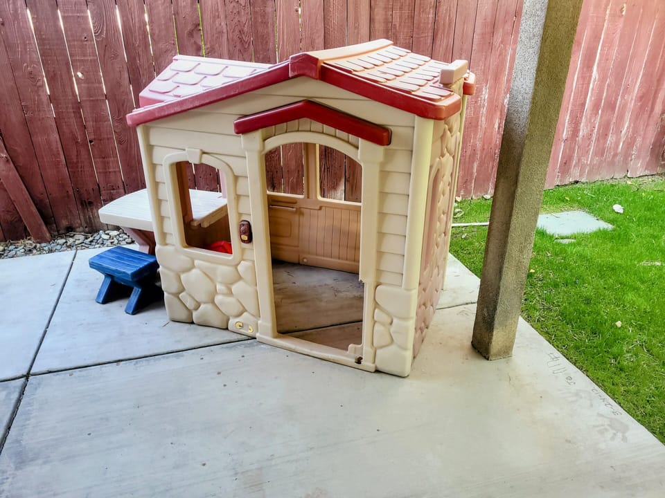 Backyard play area