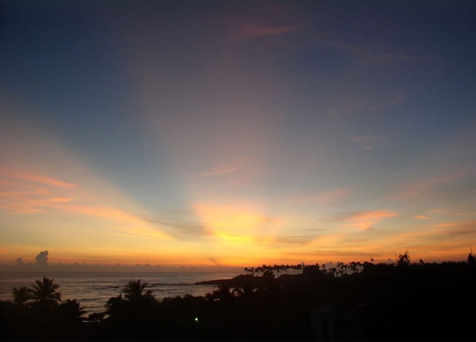 Beautiful sunset from the master bedroom veranda!