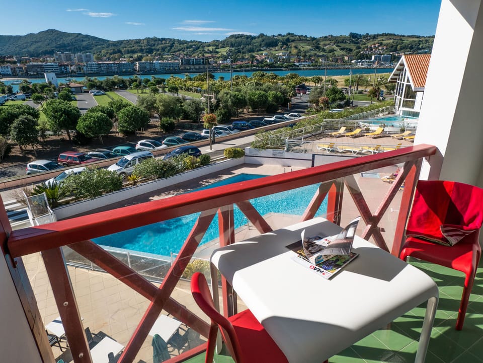Soak up the sun in our Pool View Terrace!  Configuration may vary. 