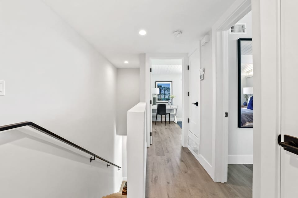 Stairs to bedrooms (both located upstairs)