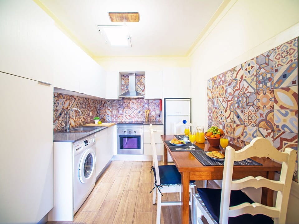 Flooring, Interior Design, Floor, Major Appliance, Ceiling, Room, Furniture, Kitchen, Countertop, Washing Machine