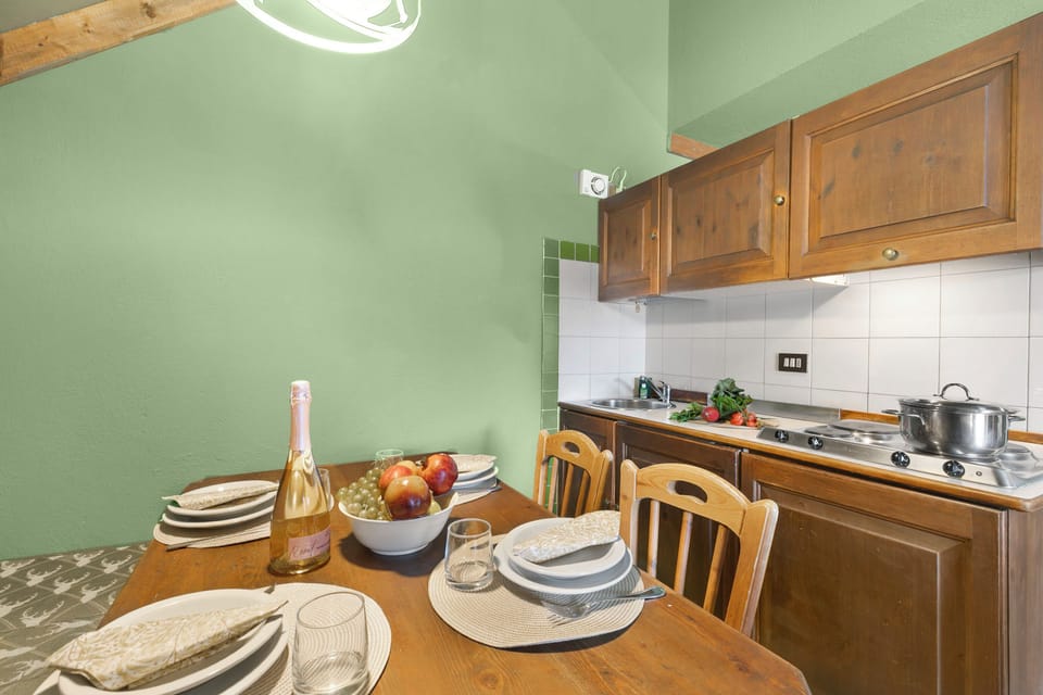 Kitchen and dining area