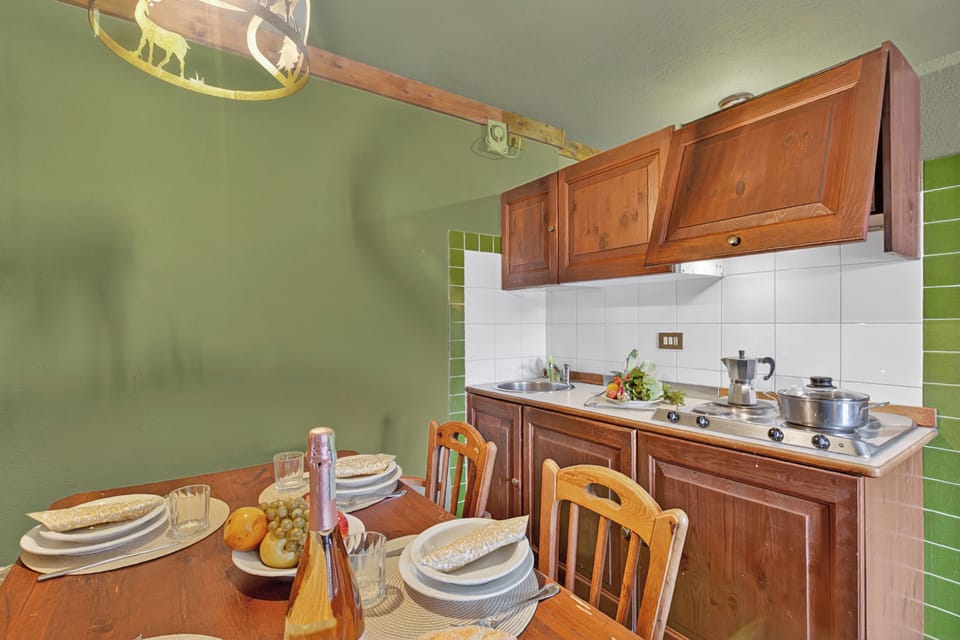 Kitchen and dining area