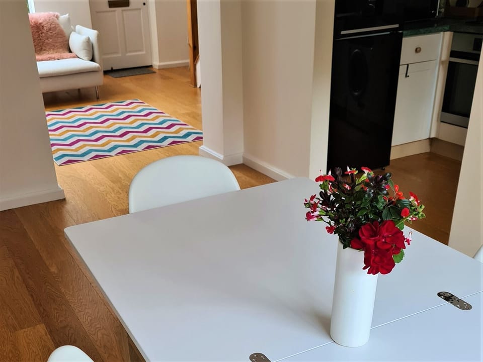 The dining table
