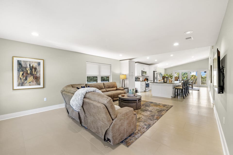 Bright and airy living room