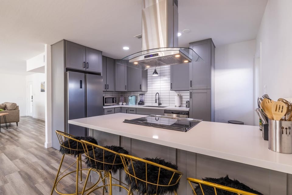 Kitchen with Updated countertops