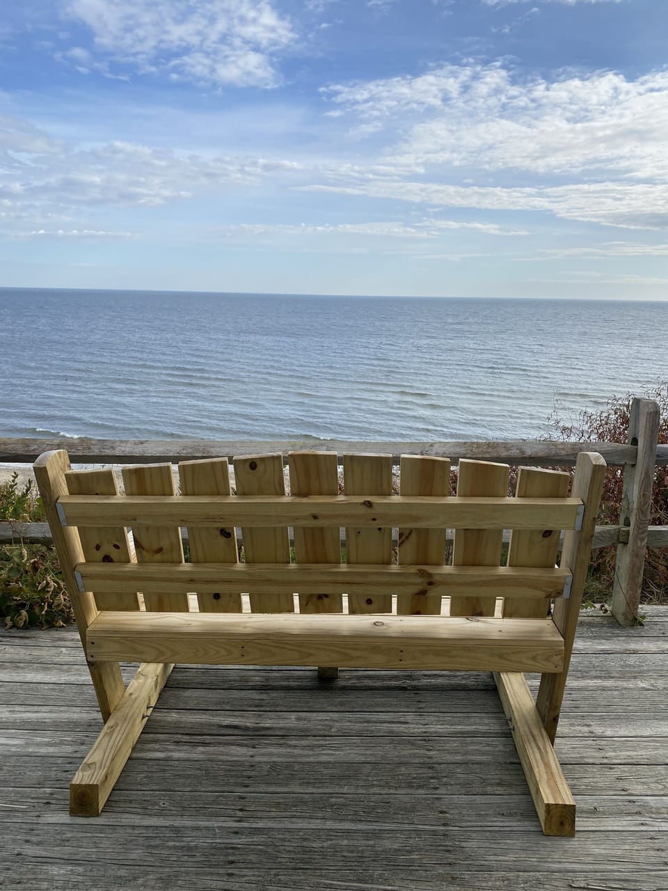Portable Bench on Lower Deck