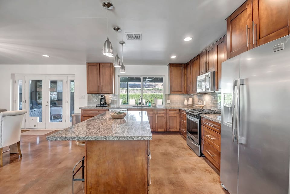 Large Kitchen Island with Seating for Two