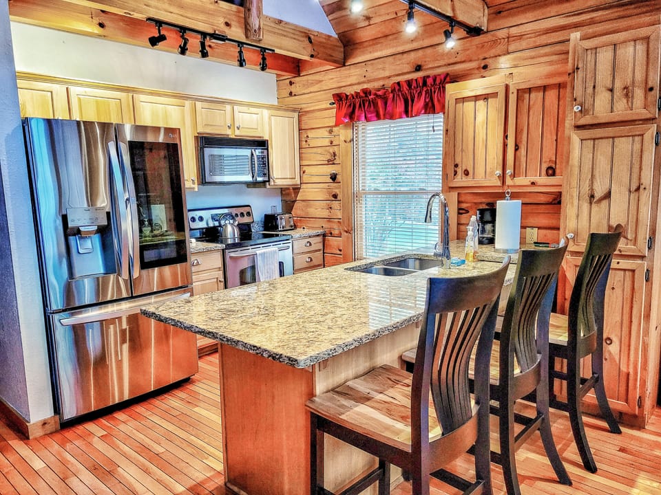 Fully stocked kitchen ready to prep your favorite meals 