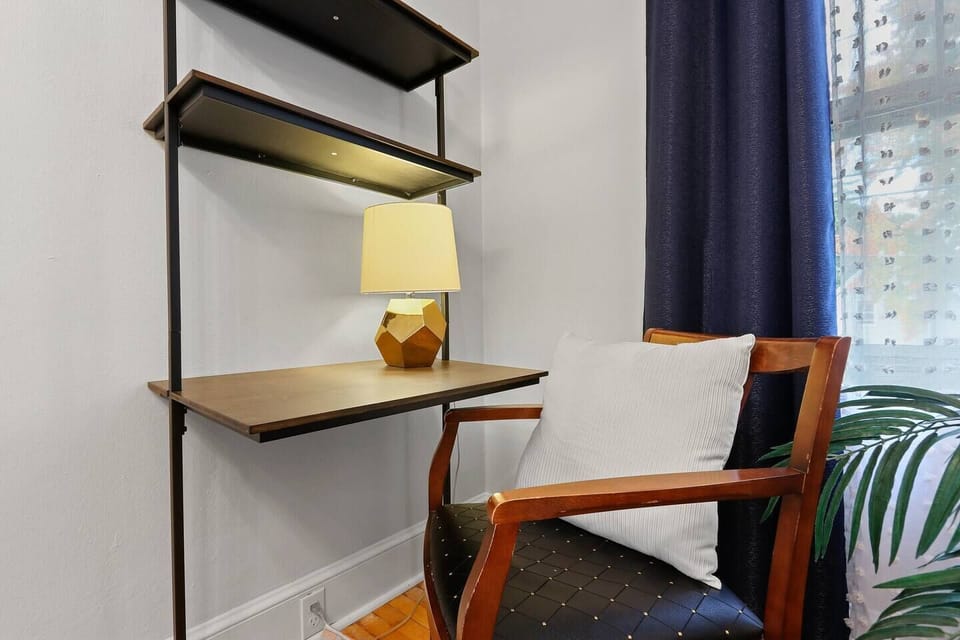 Need to dedicate a few hours to work?  One of the bedrooms contains a dedicated workspace complete with desk, chair, and lamp so you can get your work done and get back to enjoying life.