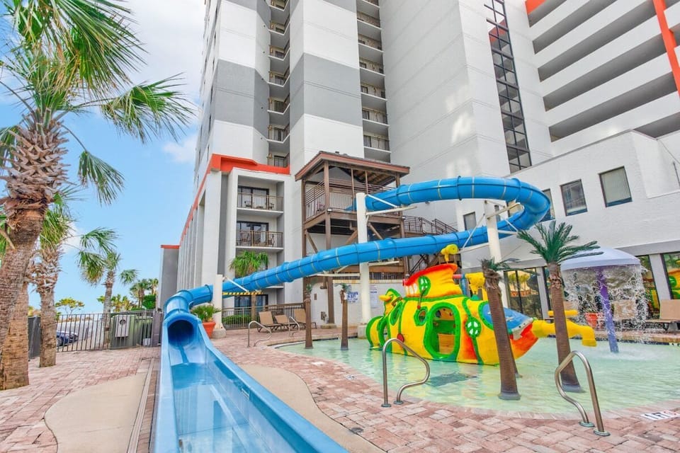 Check out the awesome water park!